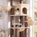Globlazer Cat Tree Tower with 12 Extra-Thick Full-Sisal Scratching Posts