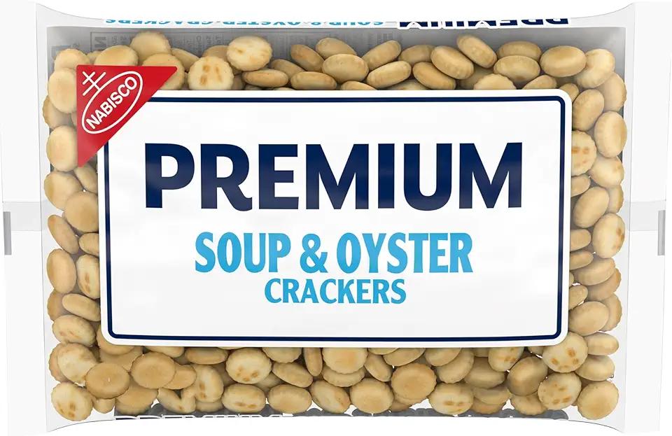 Premium Original Soup & Oyster Crackers, Lunch Snacks, 9 oz 4 PCS, Best By Date 10 February 2026 