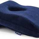 BOLLAER Nap Sleeping Pillow Cushion for Office, Memory Foam Slow Rebound Face Down Desk Pillow Cushion Nap Sleeping Pillow, Removable Washable Velvet Cover