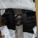 TOPIA HANGER Black Wooden Pants Hangers, Wood Skirt Hangers with Clips, Deluxe Jeans Hanger with 360 Swivel Anti-Rust Flat Hook, Smooth Finish Wood Hangers for Slacks Trousers 20 Pack, CT03B