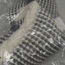 Upgraded Waffle Bath Mat, Super Absorbent Non Slip Bath Mats for Bathroom Floor, Machine Washable Bathroom Rugs with Tassels, Rubber Backed Bathroom Mats, Ultra Soft, 18" x 30", DarkGrey & Cream