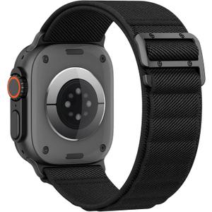 Sport Band Compatible with Apple Watch Ultra 3/2/1 Band 49mm 46mm 45mm 44mm 42mm 41mm 40mm 38mm Men Women, Stretchy Nylon Loop Strap with G-Hook for iWatch Series Ultra 11 10 SE 9 8 7 6 5 4 3