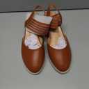 Aomigoct Wedge Sandals Dressy Women: Comfortable Elastic Strap Espadrille Wedges - Ladies Beach Casual Shoes Size 8.5