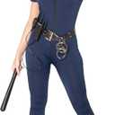 Spooktacular Creations Women Police Costume, Halloween Cop Costume Women for Adult Halloween Cosplay Party Events (Medium)