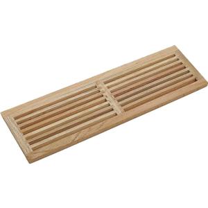 WELLAND Red Oak 32-Inch Hardwood Register Cold Air Return Wall Vent