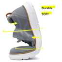 Mens Oxfords Business Shoes Fashion Mesh Lightweight Soft Sole Casual Dress Walking Work Sneakers Comfortable Grey