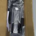 Garage Organization Wall Mount, 48inch Garden Tool Organizer with 6 Clamping Hooks, Heavy Duty, Garage Hanging Storage Rack for Yard Tools, Shovel, Shed, Hold Up to 420lbs (48Inch Black)