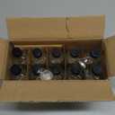 10 Pack, 4 oz Small Clear Glass Bottles w/Lids & 3 Stainless Steel Funnel - 120ml Boston Round Sample Bottle for Potion, Juice, Ginger Shot, Wellness, Oils, Whiskey, Liquids - Leakproof Travel Bottle