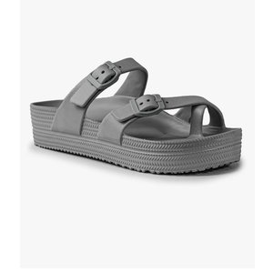 Womens Sandals with Arch Support - Comfortable Adjustable Buckles Beach Slides - Lightweight Summer Platform Sandal Chunky Cushioned
size 8