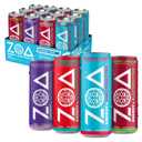 ZOA Zero Sugar Energy Drink, Variety Pack, 12 Pack, 12 Fl Oz (EXP 06/01/27)
