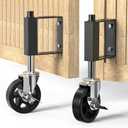 Heavy Duty Gate Wheels for Fences, Yards, Farms, Gate Casters with Spring Loaded, 360 Degree Swivel Max Load Capacity 220lbs