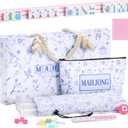 TIASUSAN American Mahjong Set: 166 Pink Tiles, 4 Clear Racks with Pushers, White Mahjong Bag and Accessories, Mahjong Tile Set for Beginners (Mah-Jongg)
