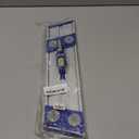 CQT Commercial Flat Microfiber Floor Mop Cleaning System 24" Inch Wet Dry and Dust Hardwood with 4 Washable Pads Cleaner for Laminate Tile Stainless Steel Handle and Extension (Blue)