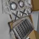 RoundFunny Set of 2 Acrylic Tic Tac Toe and 4 in a Row Board Outdoor Games for Adults and Family Table Strategy Board Games for Living Room Table Guest Room Decor(Black and White)