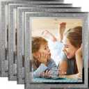 Calenzana 4 Pack 8x10 Picture Frames, Sparkle Glass Photo Frame 8 by 10 Set for Tabletop, Horizontal or Vertical Display
