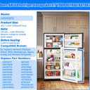 42.2x28.6" 242193213 Refrigerator Fresh Food Door Gasket Fit For Frigidaire