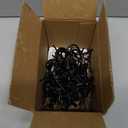 Steel Pegboard Hooks 50-Pack 1in J-Hook, Black - Will Not Fall Out - Fits Any Peg Board - Multipurpose - Organize Necklaces, Jewelry, Retail Items, Keys, Craft or Supplies