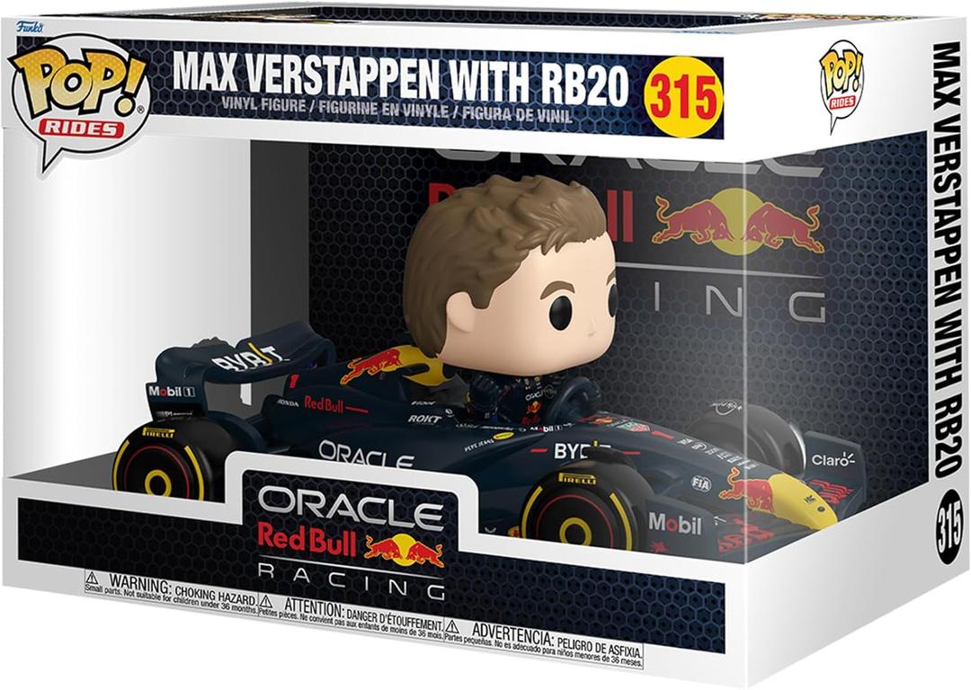 Funko Pop! Rides Super Deluxe: Racing - Max Verstappen with RB20 - Racing - Collectable Vinyl Figure - Gift Idea - Official Merchandise - Toys for Kids & Adults - Racing Fans