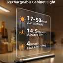 EZVALO Under Cabinet Lighting, 3500mAh Rechargeable Motion Sensor Light Indoor, 3 Color Temps, 5-Level Dimmable Magnetic Wireless Closet Lights for Kitchen, Stairs (Black, 2 Pack) 12inch