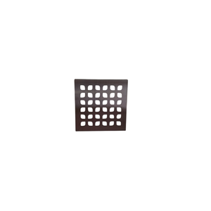 3.75" Shower Drain Cover - Square Floor Drain Cover -Drain Strainer for Bathrooms, Showers, and Sinks - SUS304 Stainless Steel & 0.2 inch Thick (Brushed Nickel)