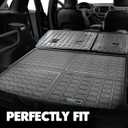 Vanseno Trunk Mat Compatible for 2014-2023 Jeep Cherokee Cargo Liner Backrest Mat Back Seat Cover All Weather Protector Compatible for Jeep Cherokee Accessories (No Latittude & Not Fit Grand Cherokee)