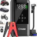 6000A Jump Starter with Air Compressor Battery Jumper Starter Portable 10-in-1 Car Jump Starter Portable 12V Jump Box with 160PSI Tire Inflator LED Light and Jumper Cables (10L Diesel All Cars) (CYD24)