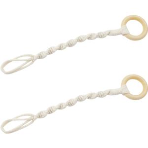 2PCS Hand Woven Hanging Basket Extender Plant Hangers Cotton Cord Decorative Arrangement Hanging Cord for Ceiling Walls Fences Balcony Decorations Hanging Planters Plants