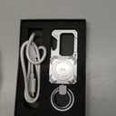 Miroddi Keychain Tracker, Men's Key Chain Works with Find My(iOS Only), Heavy Duty Keychain Carabiner Bottle Opener, Car Key Chains with Finder, Anti-lost Keyrings Tracker, Rechargeable, Silver