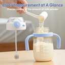 NCVI PPSU Milk Straw Sippy Cup Spill Proof for Toddlers 1-3 Years Old, Lightweight Baby Training Water Bottle with Weighted Straw/Handle/Strap/Lid, Baby's First Straw Cup, BPA-free 10floz (Blue)