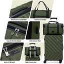 Luggage Sets 3 Piece,Suitcases with Wheels,Carry On Luggage Set 22x14x9 Airline Approved,Hardshell Luggage Sets With TSA Lock,20 Inch Carry On Suitcase