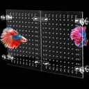 UNIFAMILY Fish Tank Divider 55 Gallon, Adjustable Aquarium Divider Kit with Suction Cups, Fish Tank Divider Clips for 55 Gallon Tank, Fish Tank Isolation Board Keep Fish from Fighting (55 Gallon)