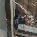 DECORARTS The Last Supper by Leonardo Da Vinci. Giclee Prints on Canvas with Matching Retro Style Brown Frame. Total Size w/Frame: 33x19, Ready to Hang. GY