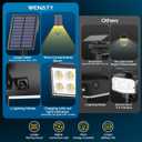 WENATY Solar Lights Outdoor Waterproof IP65, [12 Pack/4 Modes] Spot Solar Light for Outside, Dusk to Dawn LED Solar Powered Yard Garden Landscape Lighting Spotlights for Path Patio Walkway, Warm White