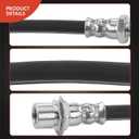 2 x A-Premium Rear Center Brake Hydraulic Hose Compatible with Select Toyota Models - Previa 1991 1992 1993 1994 1995 1996 1997 2.4L - Replace# 9094702617