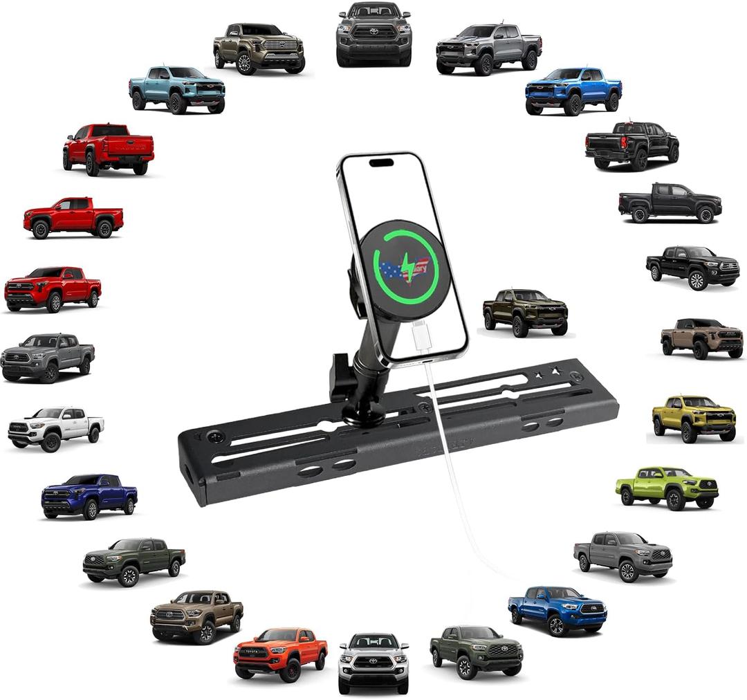 2023 Tacoma Magnetic Phone Mount Compatible with 2016-2019 2020-2023 Toy ot a TacomaNo-Drill Metal Cell Phone Holder for Dash Platform Car Accessories(Only for 14Inch Nav.)