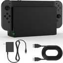Dock Station for Nintendo Switch/Switch OLED, Replacement 3-in-1 TV Dock Set with Original IC Module, AC Charger & High-Speed HDMI Cable for 1080P HD Output Not Compatible with Switch 2