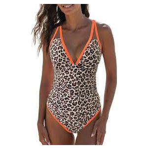 popvil Women's Tummy Control Swimsuits One Piece Neon Colour  Medium