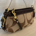 Coach Signature Print Demi Purse with Convertible Strap (Replica)