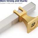 Haliwu 10 Pack Brushed Nickel Cabinet Pulls, 3-3/4 inch Silver&Gold Kitchen Handles, Square Dresser Drawer Hardware