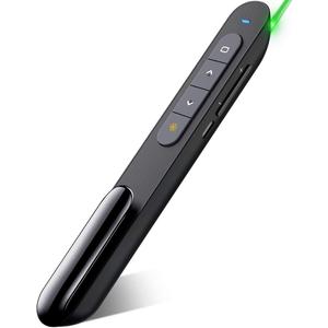 Bluetooth Green Light USB Rechargeable Presentation Remote Powerpint Clicker