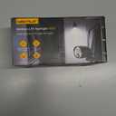 Rechargeable Battery Operated Motion Sensor Light,4000mAh Battery Powered Spotlight 600 Lumen Outdoor IP65 Waterproof for Porch,Yard,Wall,Garden (Black-1pcs)