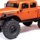 Axial RC Truck SCX24 40's 4 Door Dodge Power Wagon Orange1/24 4 Wheel Drive-RTR (Everything Needed to Run Included) AXI00007T1