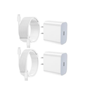 iPhone Fast Charger 4Pack [MFi Certified] 20W 2pcs Apple Type C Wall Charger Block with 6FT&10FT Long USB C to Lightning Cable Fast Charging Cord 2pcs for iPhone 13 12 11 Pro Max/SE 2022/ipad