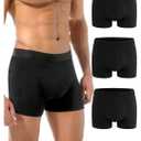 Varmax Incontinence Underwear for Men, Cotton Reusable Washable Leakproof Boxer Briefs, Heavy Flow Bladder Leak Men's Incontinence Underwear M