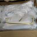 Asidrama 30 Pack 5 Inch(128mm) Brushed Brass Kitchen Cabinet Handles, Cabinet Pulls Kitchen Cabinet Hardware for Cupboard Drawer Pulls (5" Hole Center)