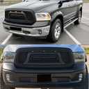 BDBO Front Grill Compatible With Dodge Ram 1500 2013-2018, Matte Black | Compaitble with 2019-2023 Ram 1500 Classic, Front Bumper Grille, With Accessories / Letters