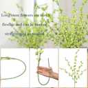 IPOPU Green Delphinium Artificial Flowers Bulk 5PCS Faux Snapdragon Stems 45.6in Tall Fake Silk Flowers for Floor Vase Table Centerpieces Wedding Garden Home Decor (Green)