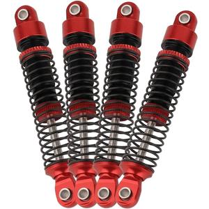 53mm 59mm 66mm 78mm Aluminum Long Threaded Shocks Absorbers Oil Damper for 1/18 RC Crawler TRX4M TRX-4M KUpgrade Parts (59mm-red)