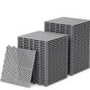 Jocoevol 60-Pcs Interlocking Tile, Indoor/Outdoor Drainage Interlocking Floor Tiles 11.8" x 11.8", Anti-Slip Waterproof Soft PVC Splicing Flooring Tile for Garage Patio Pool Bathroom, Grey