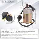 Starter Motor and Starter Solenoid Relay for 4-Stroke GY6 Engine 50cc 150cc 200cc 250cc Go Karts ATV Scooter Dirt Bikes 4 Wheelers TAOTAO Baja Moped Coolster Baja Jonway Roketa
